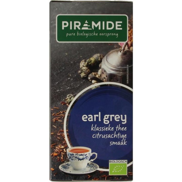 Piramide Earl grey thee eko bio (20 Zakjes)