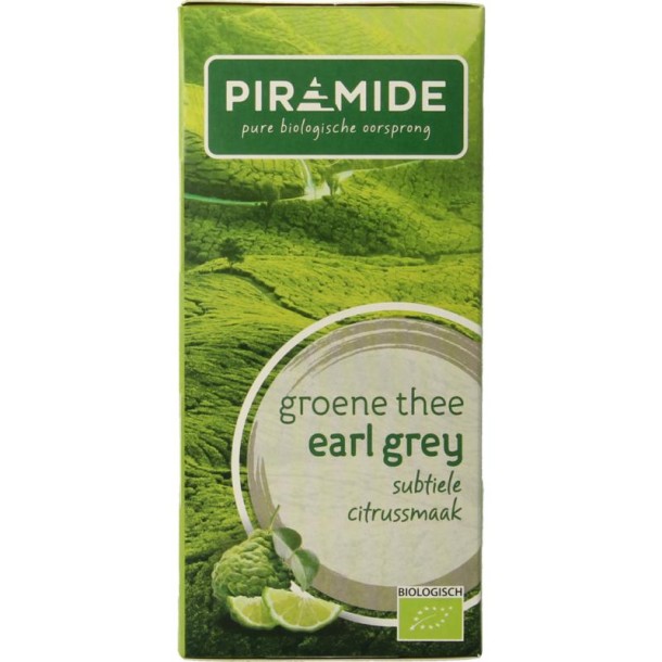 Piramide Groene thee & earl grey eko bio (20 Zakjes)