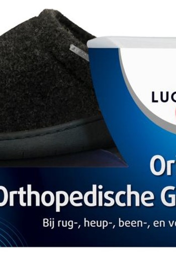 Lucovitaal Orthopedische gel sloffen zwart maat 40-41 (1 Paar)