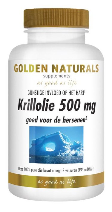 Golden Naturals Krillolie 500mg (180 Softgels)