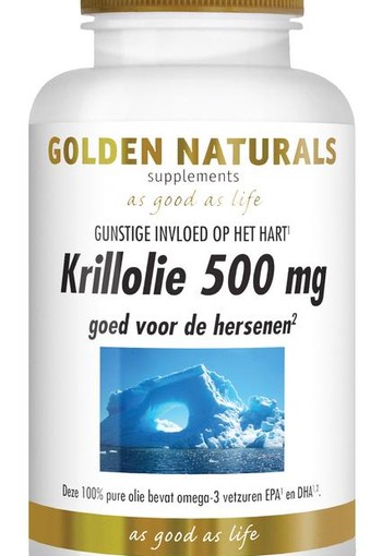 Golden Naturals Krillolie 500mg (180 Softgels)