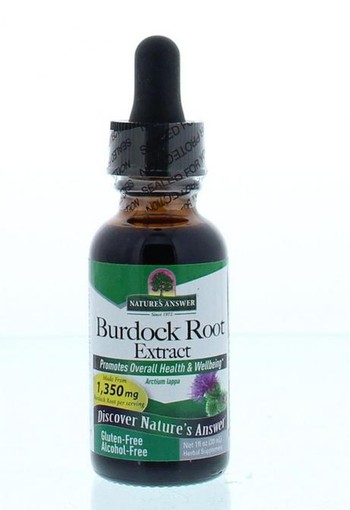 Natures Answer Burdock grote klit extract alcoholvrij (30 Milliliter)