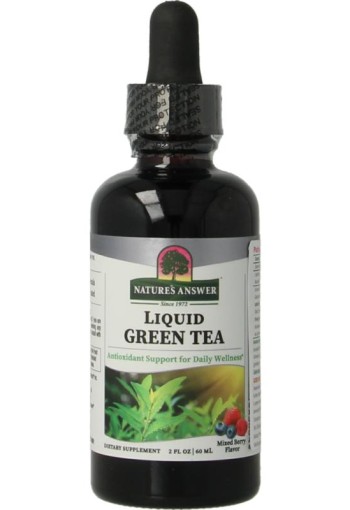 Natures Answer Groene thee extract alcoholvrij met 50% EGCG (60 Milliliter)