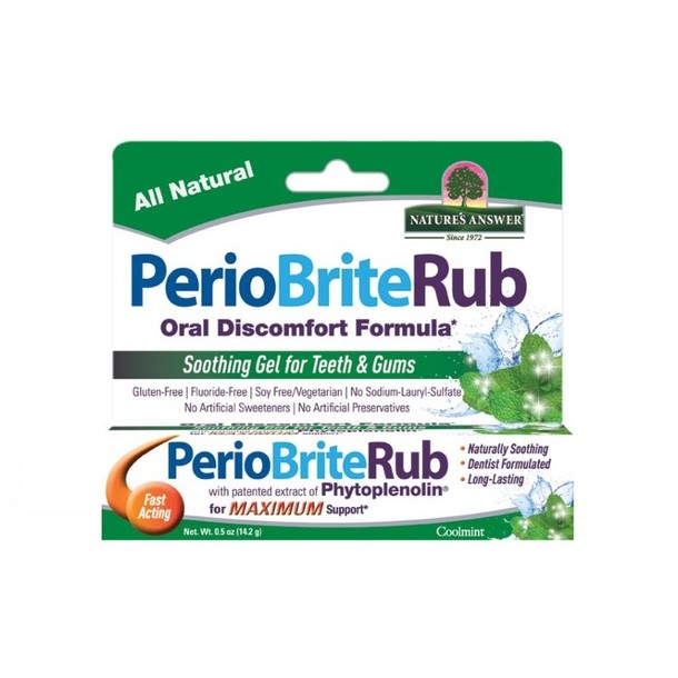 Natures Answer PerioBrite Rub tandvleesgel 22 kruiden Q10 (14 Gram)