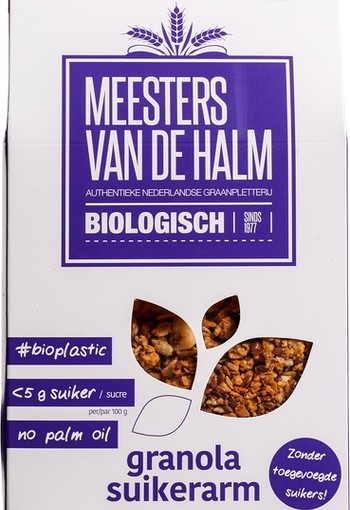 De Halm Granola suikerarm bio (350 Gram)