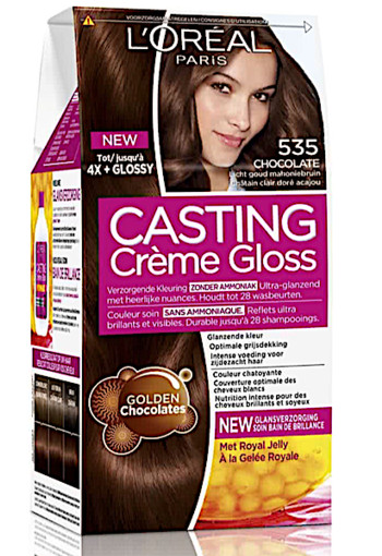 L’Oréal Paris Casting Crème Gloss 535 - Licht Goud Mahonie Bruin - Haarverf