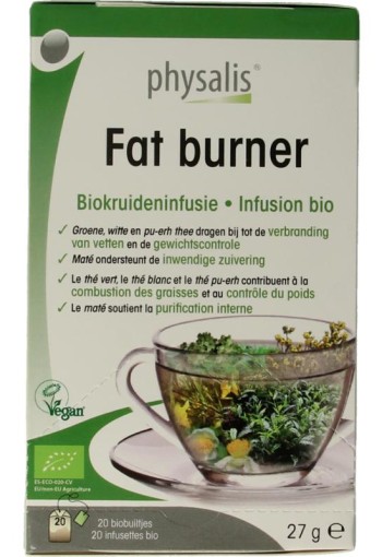 Physalis Fat burner thee bio (20 Zakjes)