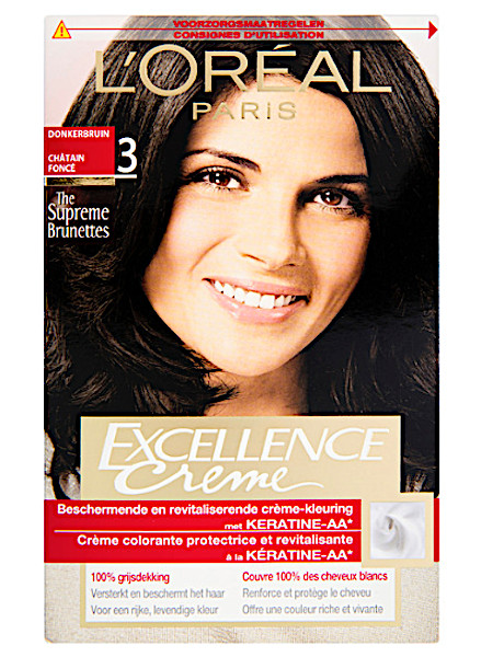 L'Oré­al Ex­cel­len­ce crè­me 03 don­ker­bruin