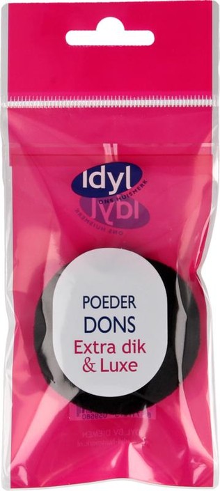 Idyl Poederdons zwart extra dik & luxe (1 Stuks)