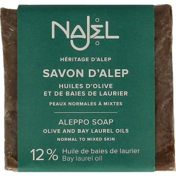 Najel Aleppo zeep olijf olie 12% (200 Gram)