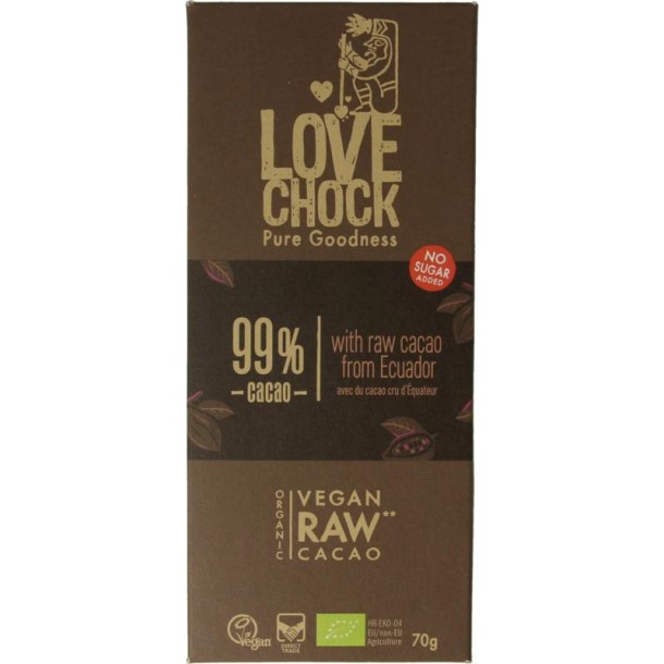 Lovechock Extreme dark 99% pure bio (70 Gram)