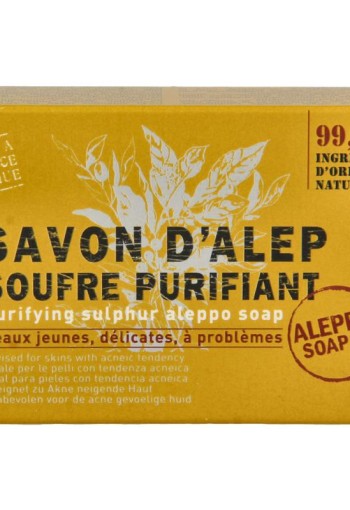 Aleppo Soap Co Zeep met zwavelbloem in doosje (150 Gram)