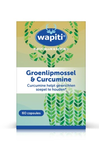Wapiti Groenlipmossel & curcuma (60 Capsules)