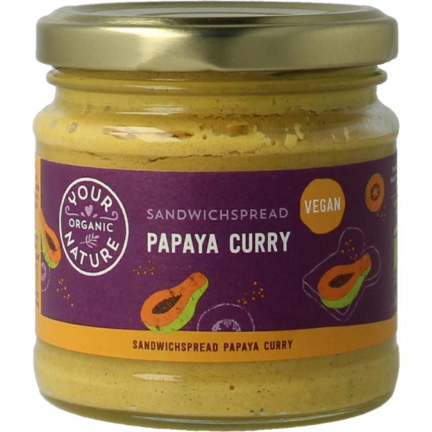 Your Organic Nat Sandwichspread papaya-curry bio (180 Gram)