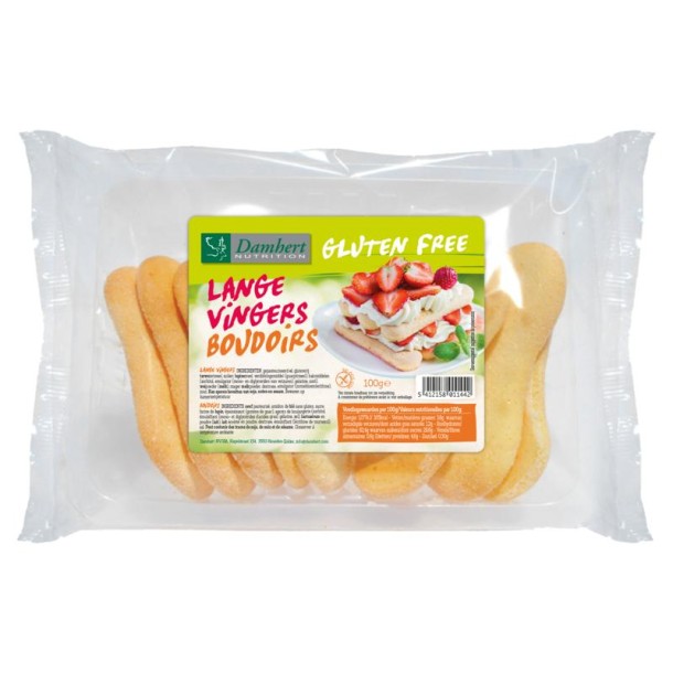 Damhert Lange vingers koekje glutenvrij (100 Gram)