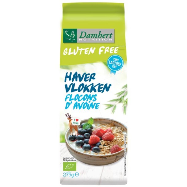 Damhert Havervlokken glutenvrij bio (275 Gram)