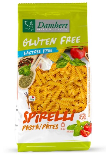 Damhert Pasta spirelli glutenvrij (250 Gram)