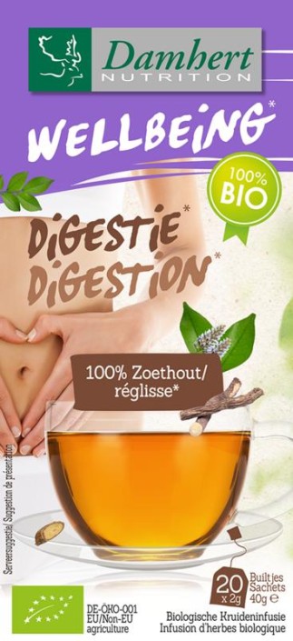 Damhert Tea time zoethout thee bio (20 Zakjes)