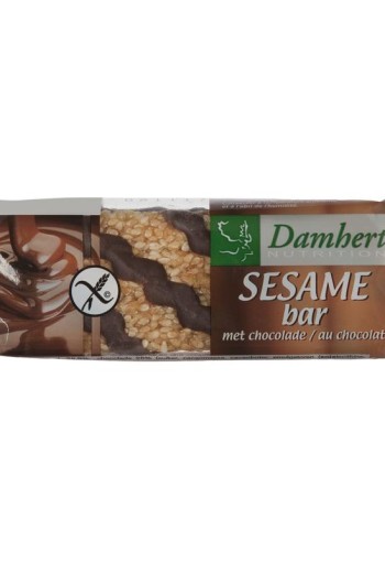 Damhert Sesambar chocolade glutenvrij (45 Gram)