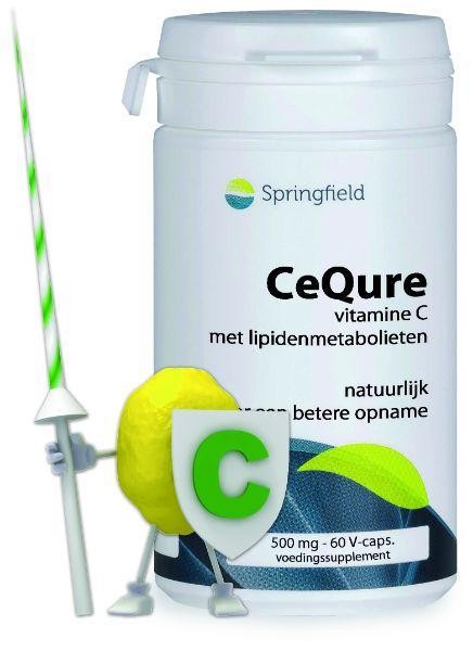 Springfield Cequre 500 mg vitamine C (60 Vegetarische capsules)