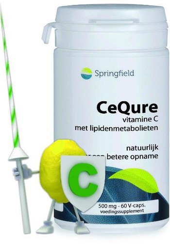 Springfield Cequre 500 mg vitamine C (60 Vegetarische capsules)
