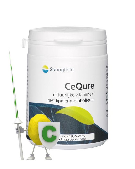 Springfield Cequre 500 mg vitamine C (180 Vegetarische capsules)