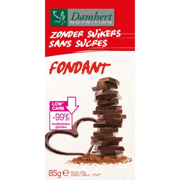 Damhert Chocoladetablet puur (102 Gram)