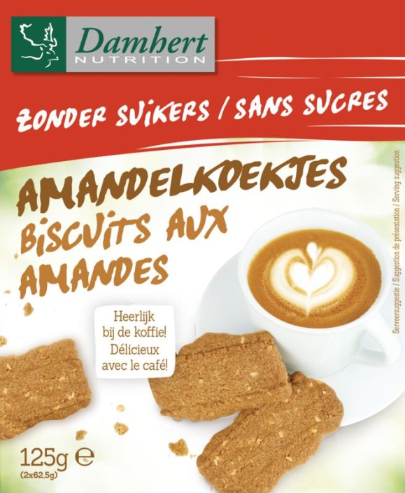 Damhert Amandelkoekjes (125 Gram)