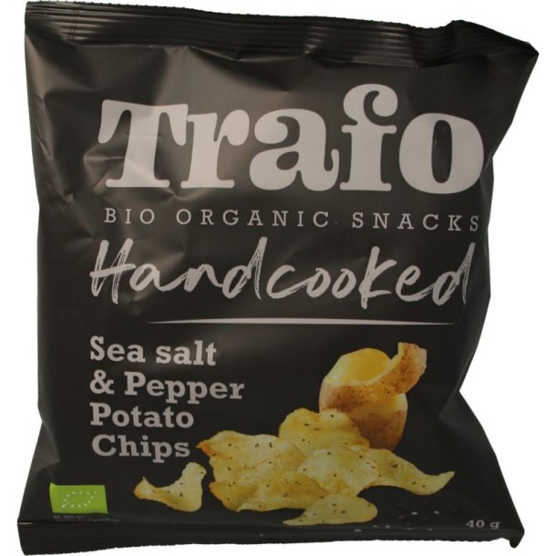 Trafo Chips handcooked zout en peper bio (40 Gram)