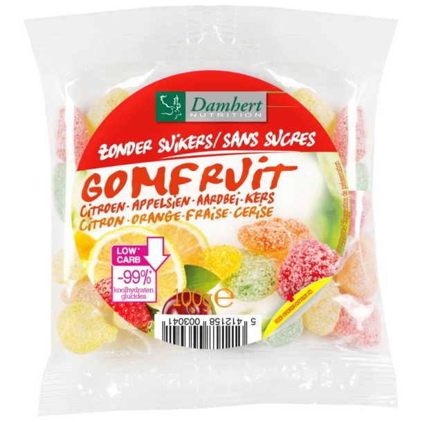 Damhert Extra gomfruit snoepje (100 Gram)