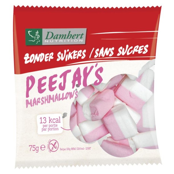 Damhert Peejays marshmallows (75 Gram)