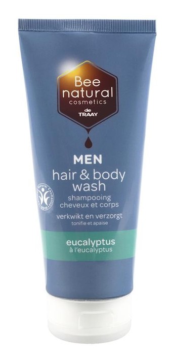 Traay Bee Honest Hair & body wash men eucalyptus (200 Milliliter)