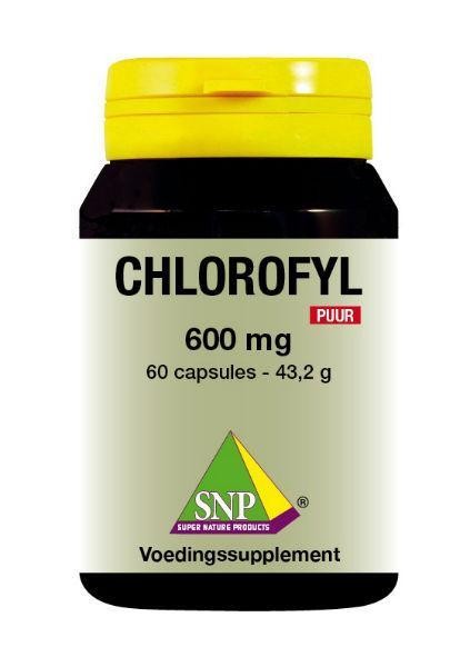 SNP Chlorofyl 600mg puur (60 Vegetarische capsules)