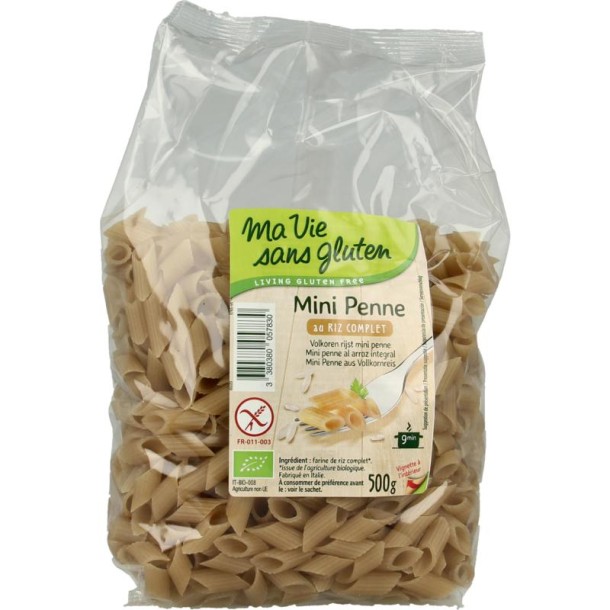 Ma Vie Sans Penne mini volkoren glutenvrij bio (500 Gram)