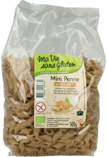 Ma Vie Sans Penne mini volkoren glutenvrij bio (500 Gram)