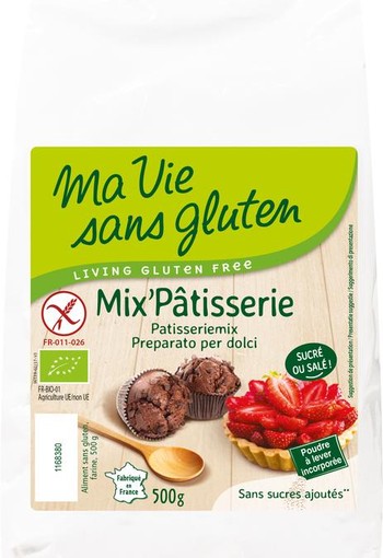 Ma Vie Sans Gebak patisseriemix glutenvrij bio (500 Gram)