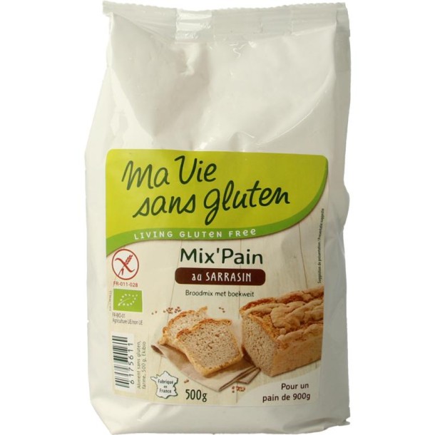 Ma Vie Sans Broodmeel met boekweit glutenvrij bio (500 Gram)