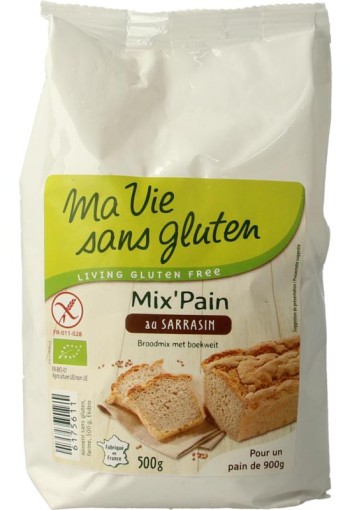 Ma Vie Sans Broodmeel met boekweit glutenvrij bio (500 Gram)