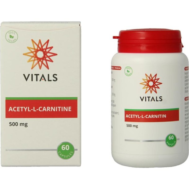 Vitals Acetyl-L-Carnitine 500mg (60 Vegetarische capsules)