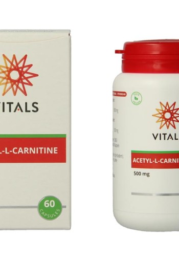 Vitals Acetyl-L-Carnitine 500mg (60 Vegetarische capsules)