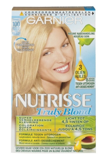 Garnier Nutrisse Truly Blond 100 Zeer licht Natuurlijk Blond Haarkleuring