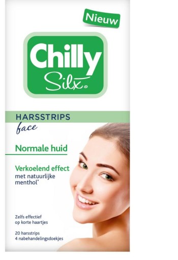 Chilly Silx Harsstrips gezicht normale huid (20 Stuks)