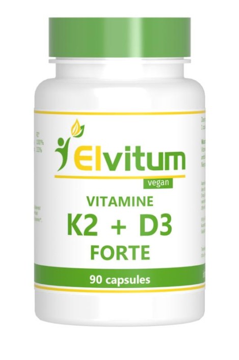 Elvitaal/elvitum Vitamine K2 + D3 forte (90 Capsules)