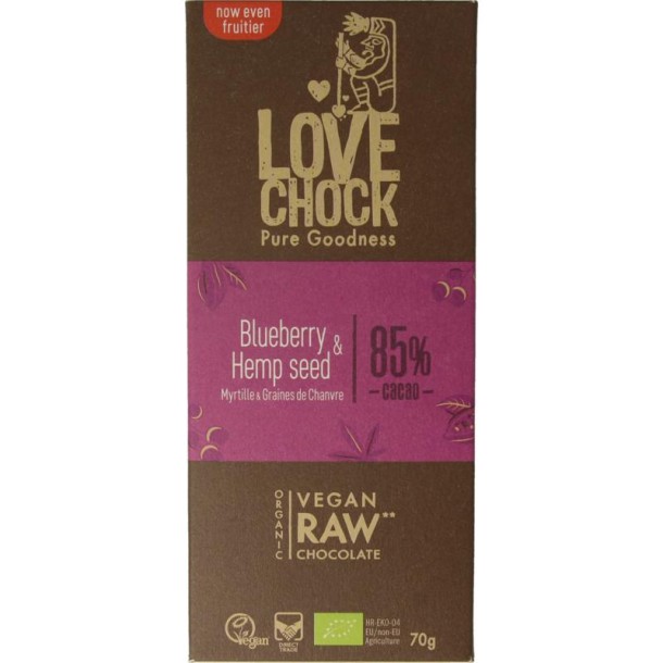 Lovechock Blueberry hempseed bio (70 Gram)