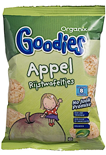 Organix Goodies Appel Rijstwafeltjes 50g