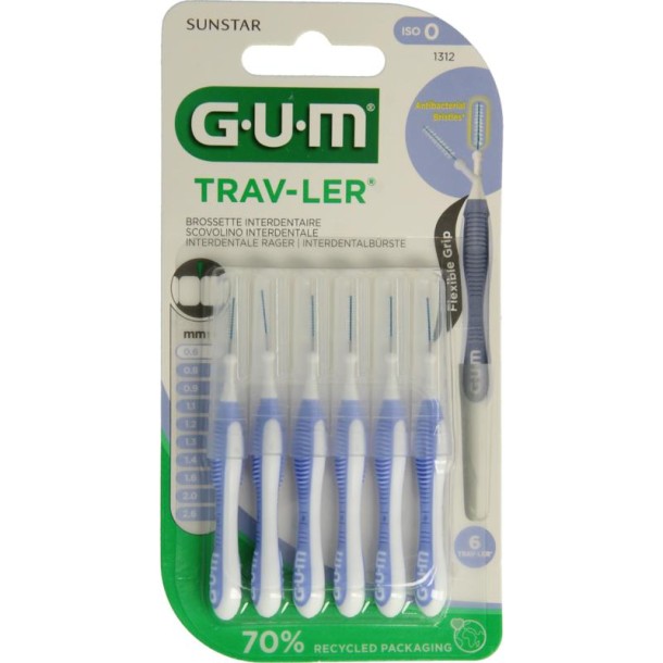 GUM Trav-ler rager 0.6 mm (lavendel) (6 Stuks)