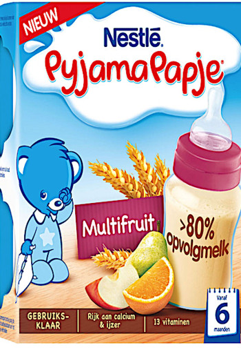 Nest­lé Py­ja­ma­pap­je mul­ti­f­ruit 6mnd / 2 x 250 ml