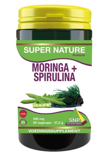 SNP Moringa & spirulina 500 mg puur (60 Capsules)