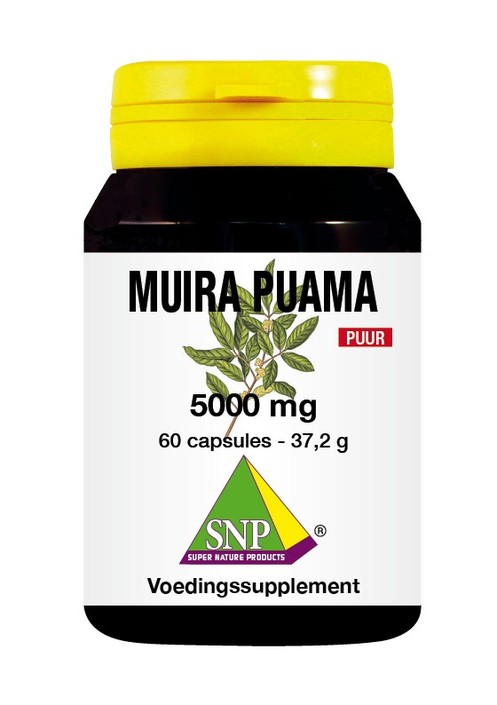 SNP Muira puama 5000 mg puur (60 Vegetarische capsules)