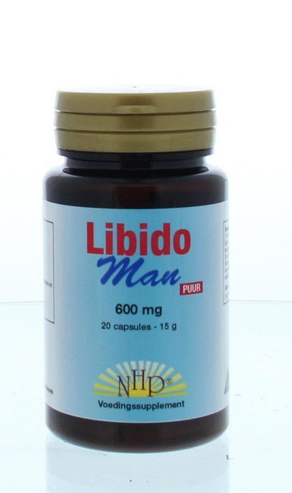 NHP Libido man 600mg puur (20 Vegetarische capsules)